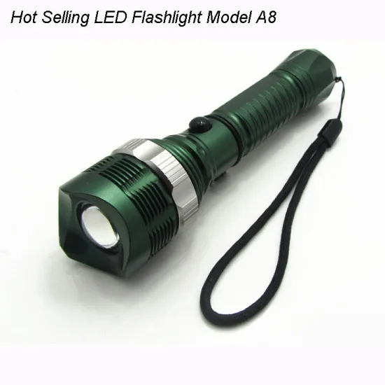 High quality Led zoom flashlight rechargeable aluminium led torch