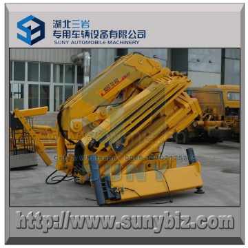 25000 kg fold arm truck crane SQ25ZA6 articular knuckle lorry crane