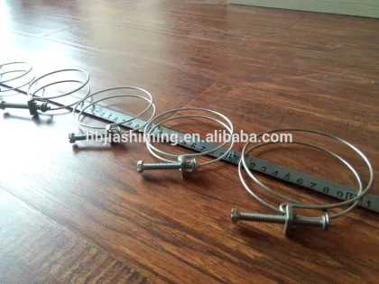 French hose clamp / Galvanized steel double wire hose clamps