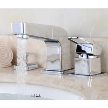 Phòng tắm thiết kế mới bằng đồng thau linh hoạt Chậu rửa &amp; Vòi tắm có chức năng kéo ra