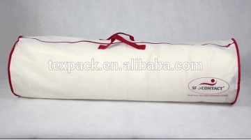 Round carrier duffel/gym bag with two non-woven handles