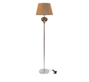 Italy style chrome metal led standing floor lamp