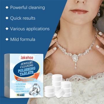 Jakehoe 10pcs Diamond Gold Silver Jewelry Cleaning Polishing Tablets
