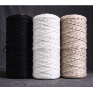 fio de algodão branco e preto
