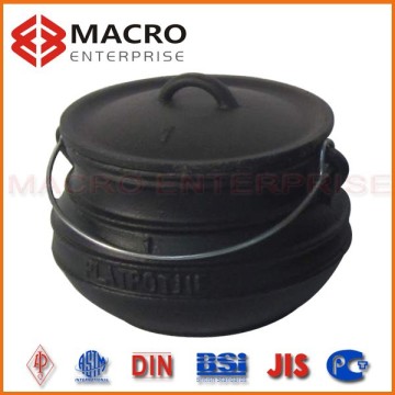 South Africa type cast iron cooking potjie pot