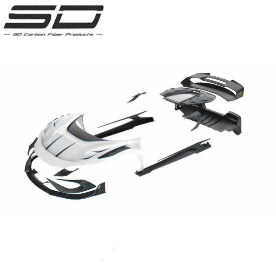 BatFury Aero New Style Dry Carbon Fiber Bodykit for Ferrari 296 GTB