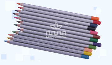 7" Hexagonal Normal Color Pencil with Lead-Colored Dipping
