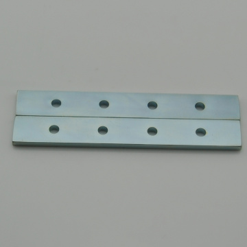 Counterbore Block Neodymium Magnet με επικάλυψη Zn