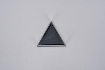 Black and white quartz triangle cuvettes