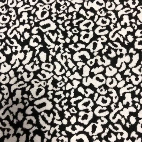 Jacquard 90% polyester 10% spandex knitted fabric