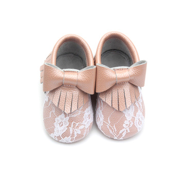 Детски детски обувки с мека подметка Розови бебешки обувки