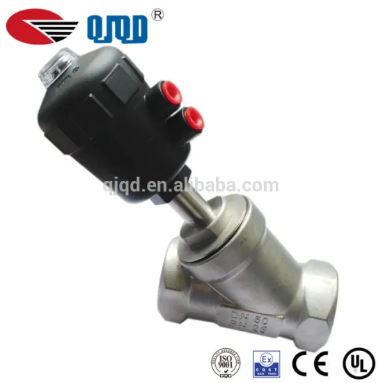 New Single Acting Steam Pneumatic Angle Seat Valve PA 16bar CF8M/CF8 Material