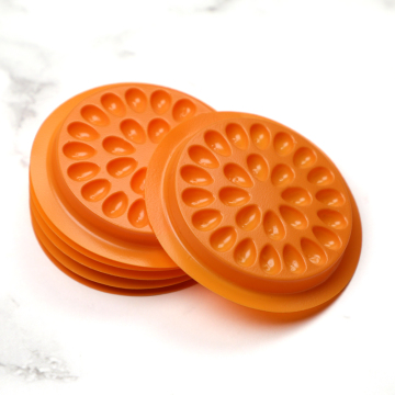 Disposable Plastic Eyelash Tray: High-Quality Round Shape Base Makeup False Sticker Holder Glue Extension Flower Gasket