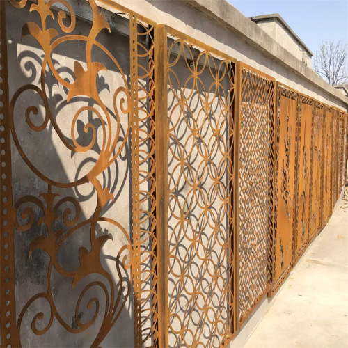 Garden Privacy Screens Corten Steel Outdoor Privacy Fencing Factory