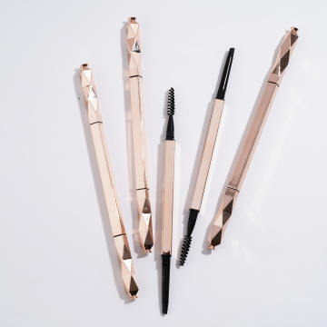 8 Colors Luxury Rose Golden Waterproof Eyebrow Pencil for Natural Lamination
