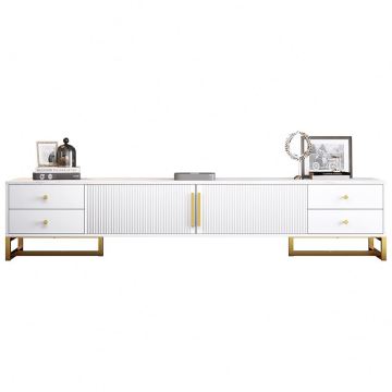 Modern Wooden TV Cabinet with Drawers for Living Room and Office