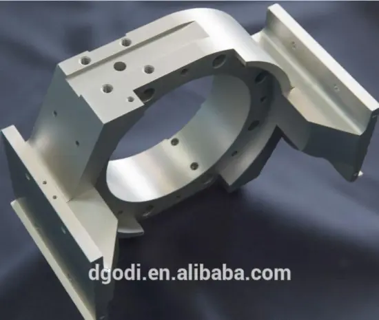 high precision aluminum mechanical equipment parts produced by 5-axis DMG Mori machine