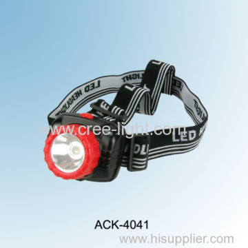 2013 New! Chinese Watt 1w Led High Power Plastic Headlamp Ack-4041 