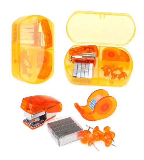 Stationery kit with push pin