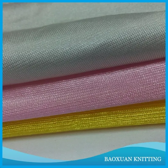 100%polyester wholesale bright light no elasticity tricot plain fabric