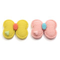 Resina Carino Knitting Bowknot Flatback Cabochon Farfalla Perline Per Ragazze Bambini Pendenti Gioielli Accessorio