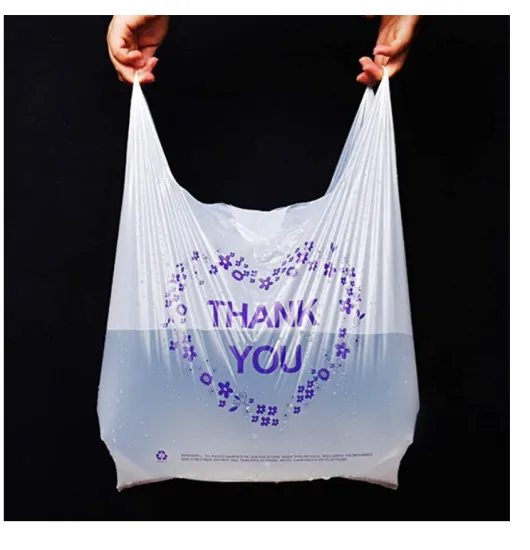Custom Thank You shopping Plastic Bags