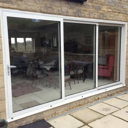 Powder Coated Telescopic Sliding Mirror Door Aluminum Glass Sliding Door