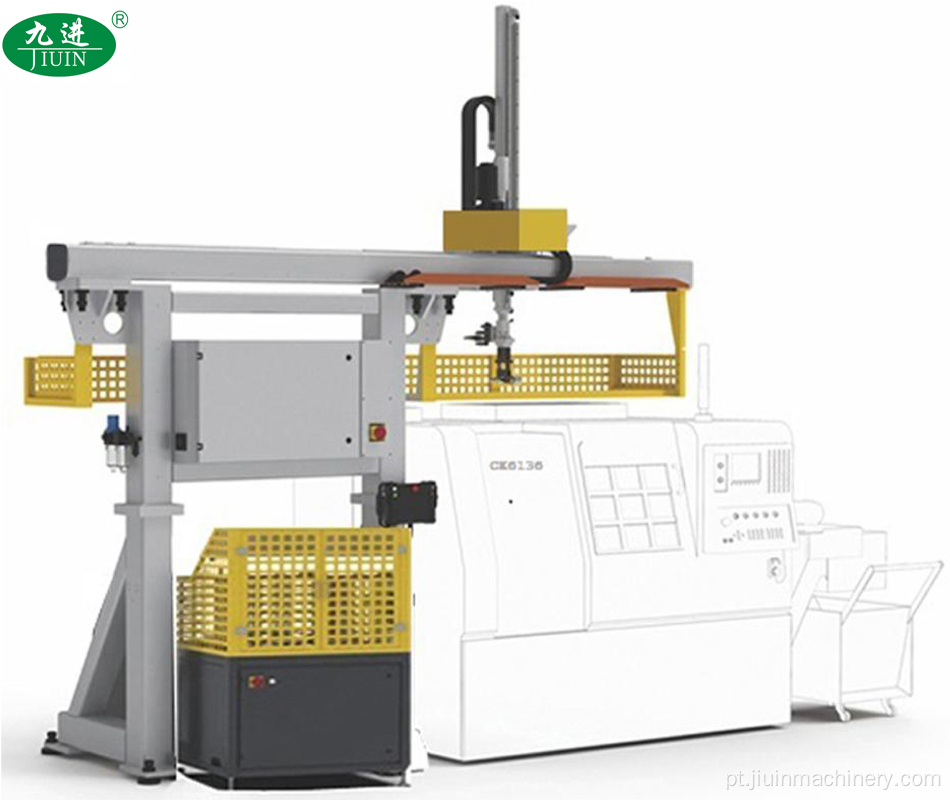 Robô de pórtico com uma máquina CNC