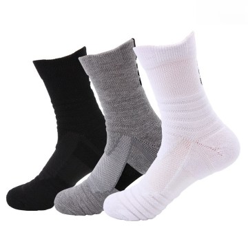 Men's Mid-Calf Sports Socks - Badminton, Running, Sweat-Absorbent, Non-Slip, Basketball