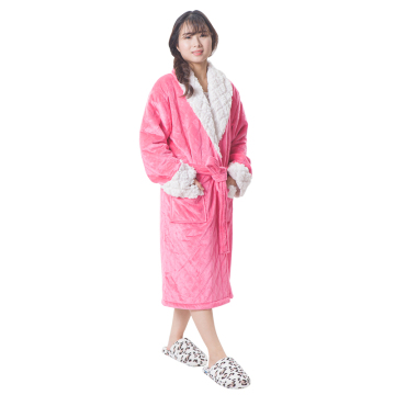 Top quality hotel fleec fabric bathrobes uk for sale