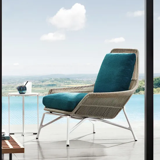 Aluminum Outdoor Sectional Garden Chairs with Cushions for Leisure