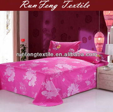 100% cotton bed sheet and pillowcase