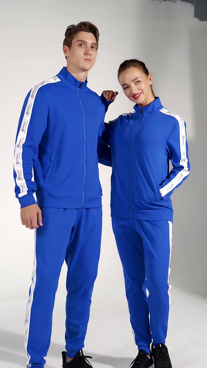 Full Zip Polyester Athletic Running Track Jacket