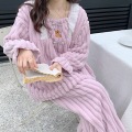 Winterkorallen Velvet Pyjama Mädchen