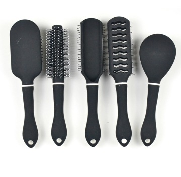 Customized Black and White Puffy Brush for Men's Hair Styling - Wholesale OEM Hair Care Electroplating Brushes