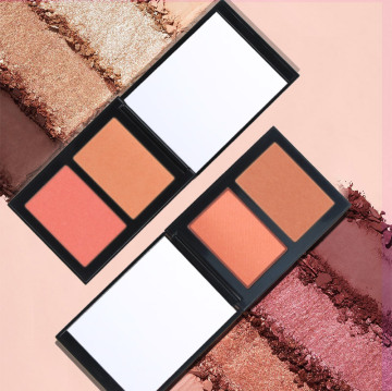 Private Label Wholesale Vegan Face Makeup: Highlighter Palette with Highly Pigmented Waterproof Powder