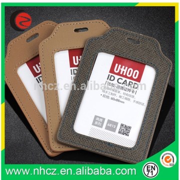 Unique texture leather document card sleeve