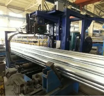 Self-driven baler for galvanized tubes