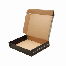 black shipping corrugated mailer box for clothes