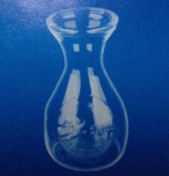 small glass bottle for decorate