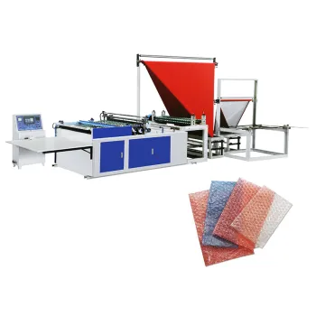 High Speed Double Line Air Bubble Film Bag Making Machine DFQB