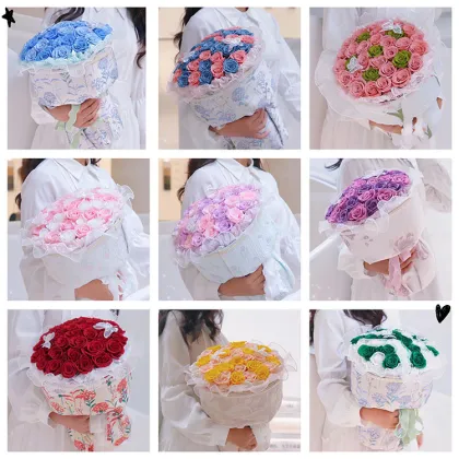 Yunnan Activelove Wholesale Purple Preserved Rose Bouquets for Gifts