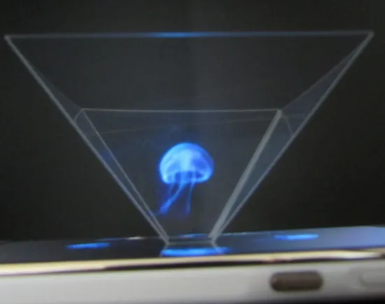 High-Quality 3D Holographic Projection Pyramid for Mobile Phones: Your Ultimate Augmented Reality Experience