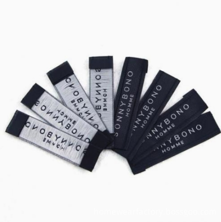 Black OEM main size labels for clothing