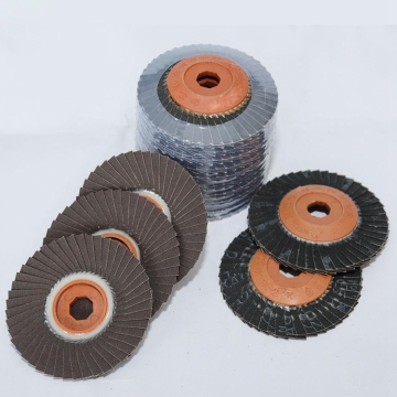 105mm Flower Shape Flexible Sanding Paper Flap Disc for Stainless Steel Polishing