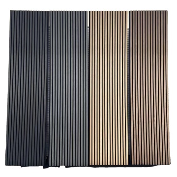 Paneles de listones acústicos de madera modernos para la decoración de paredes insonorizadas