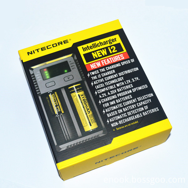 Nitecore Intellichage I2 Charger Batteries Lowest Nitecore for 2 cell battery