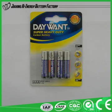 High quality R03P AAA size dry cell battery