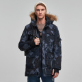 Jaqueta Camo Puffer Masculina de Alta Qualidade