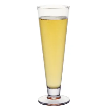 Fancy 460ml Footed Pilsner Glass - Plastic, Tritan, Dishwasher Safe